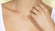 Load image into Gallery viewer, Circle Pave Necklace