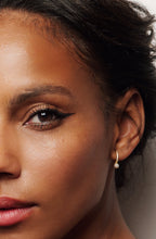 Load image into Gallery viewer, Pearl Pave Huggie Earring
