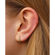 Load image into Gallery viewer, Hoop Pave - Gemstones
