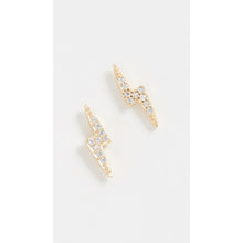 Load image into Gallery viewer, Lightning Bolt Pave Stud
